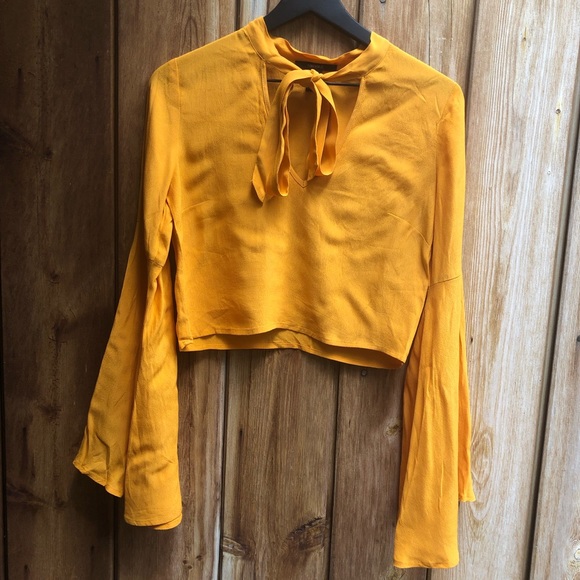 Forever 21 Tops - Forever 21| Light Orange Long Sleeve Shirt